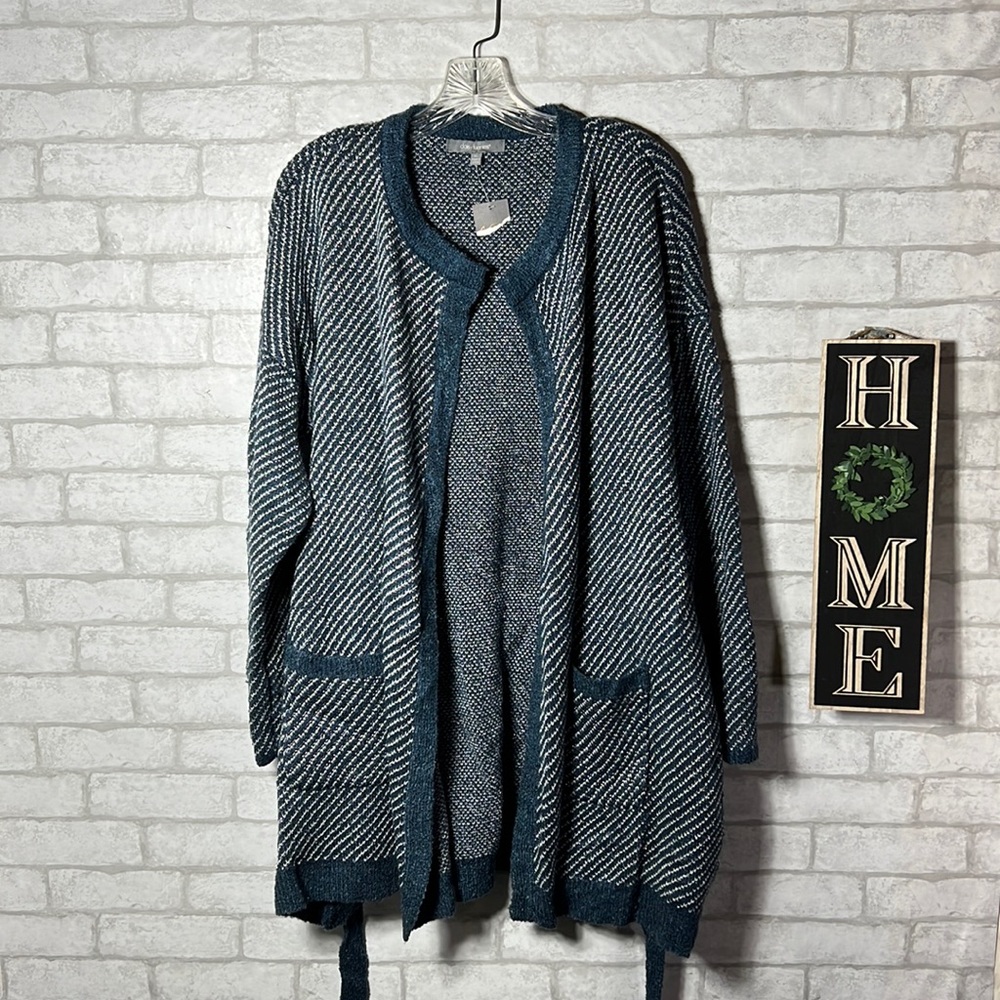 Daisy Fuentes belted cardigan size XL